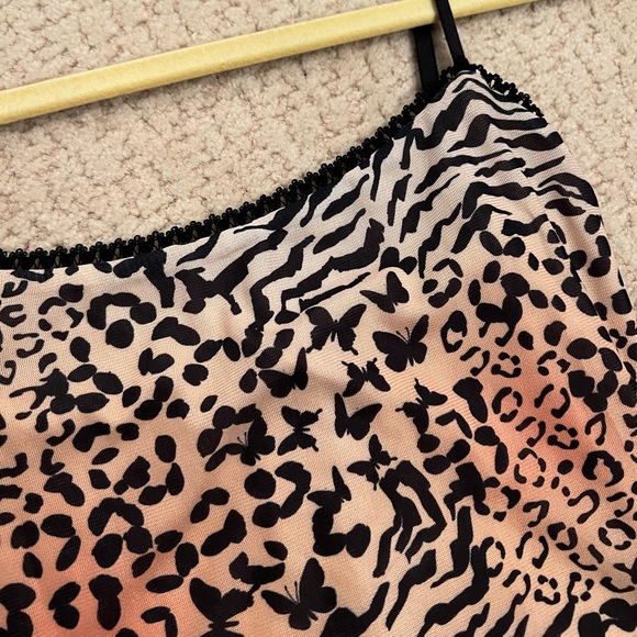 Princess Polly Autumn Mini Dress Leopard Bodycon Size 0 - Picture 5 of 9